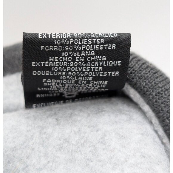 New England Patriots Winter Hat Pom Pom New Era NFL Football Beanie Red Gray O/S - Picture 5 of 5